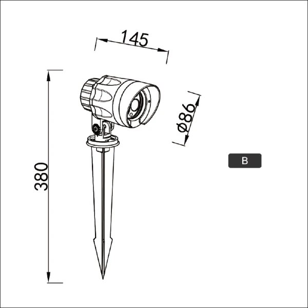 Solar Powered Spotlight